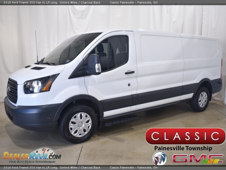 2016 Ford Transit 350 Van XL LR Long Oxford White / Charcoal Black Photo #1