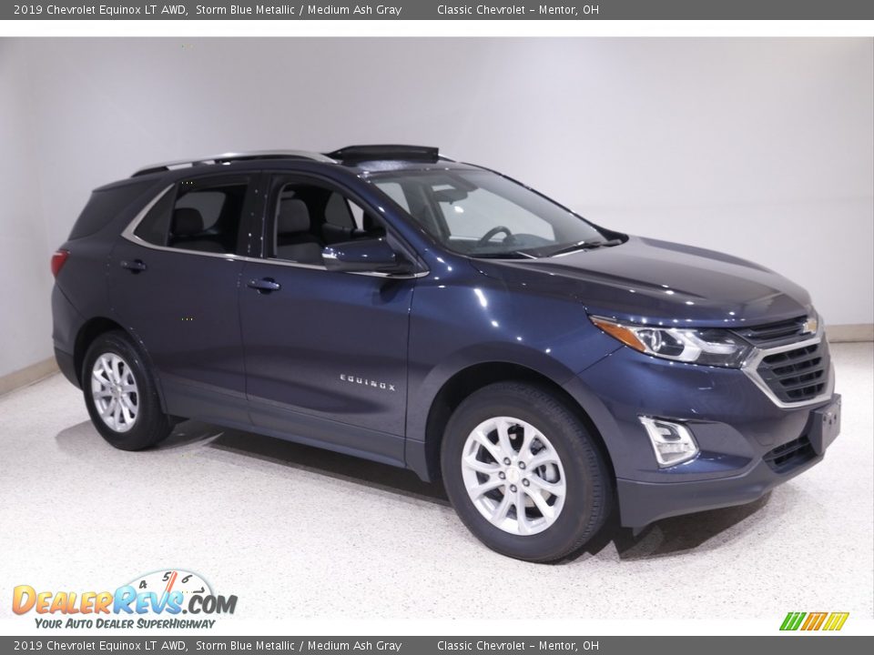 2019 Chevrolet Equinox LT AWD Storm Blue Metallic / Medium Ash Gray Photo #1