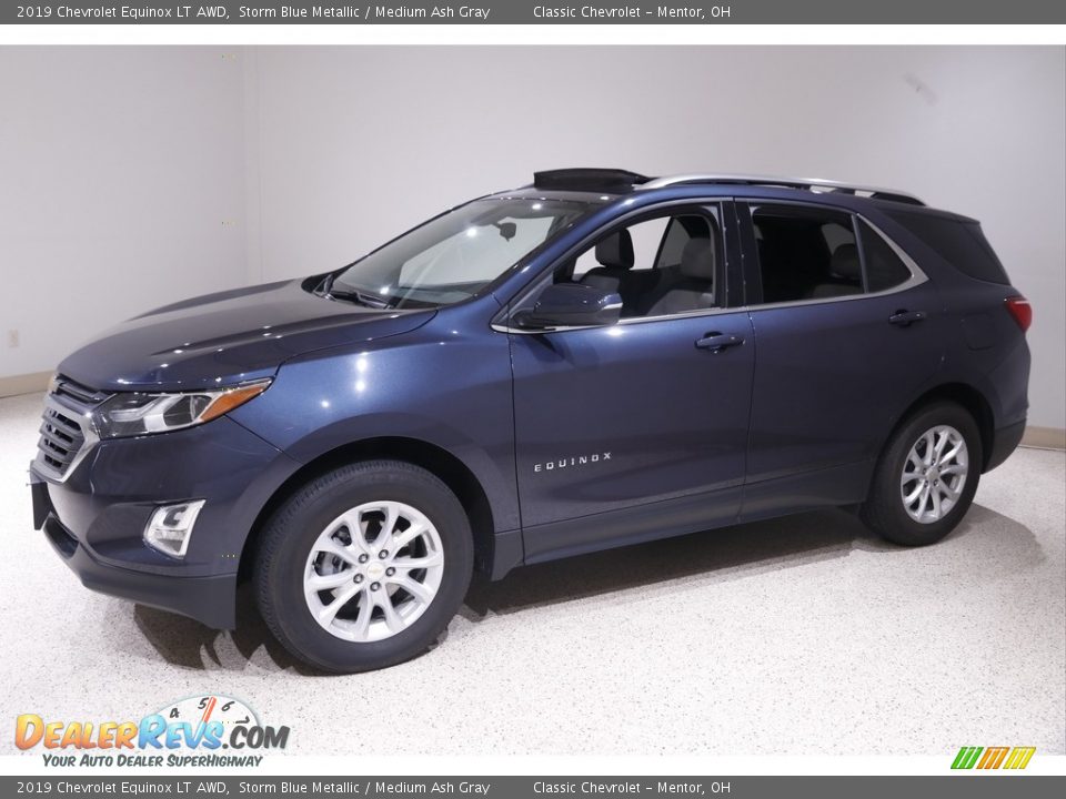 2019 Chevrolet Equinox LT AWD Storm Blue Metallic / Medium Ash Gray Photo #3