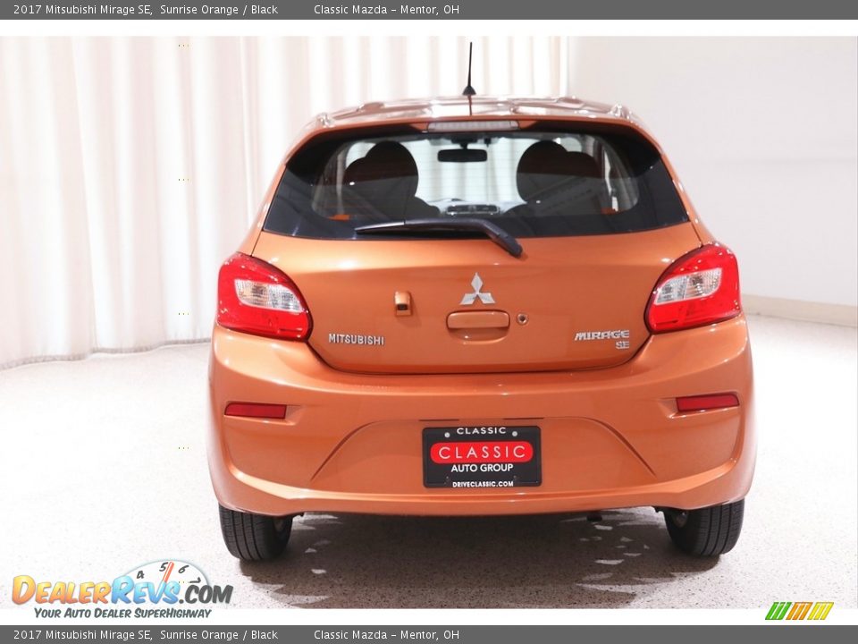 2017 Mitsubishi Mirage SE Sunrise Orange / Black Photo #16