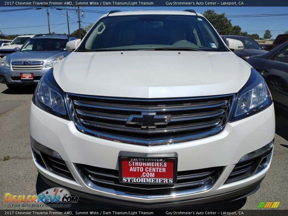 2017 Chevrolet Traverse Premier AWD Summit White / Dark Titanium/Light Titanium Photo #2