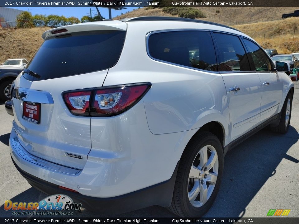 2017 Chevrolet Traverse Premier AWD Summit White / Dark Titanium/Light Titanium Photo #4