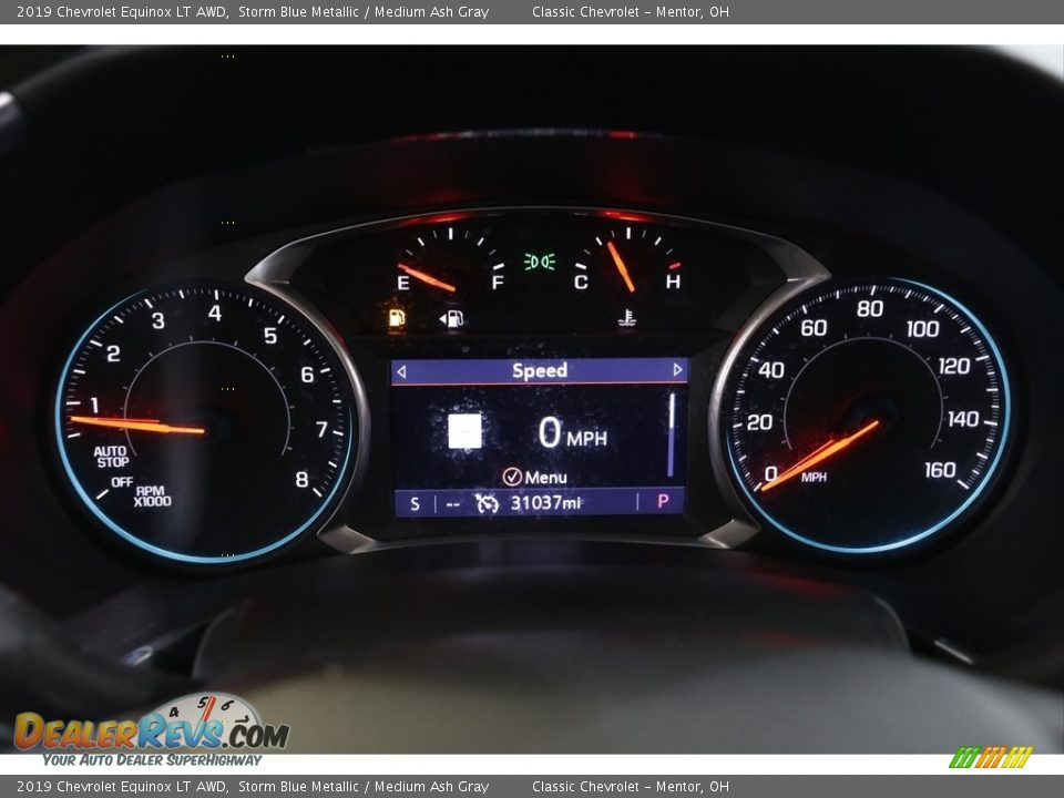 2019 Chevrolet Equinox LT AWD Storm Blue Metallic / Medium Ash Gray Photo #8