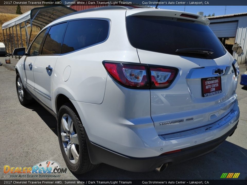 2017 Chevrolet Traverse Premier AWD Summit White / Dark Titanium/Light Titanium Photo #6