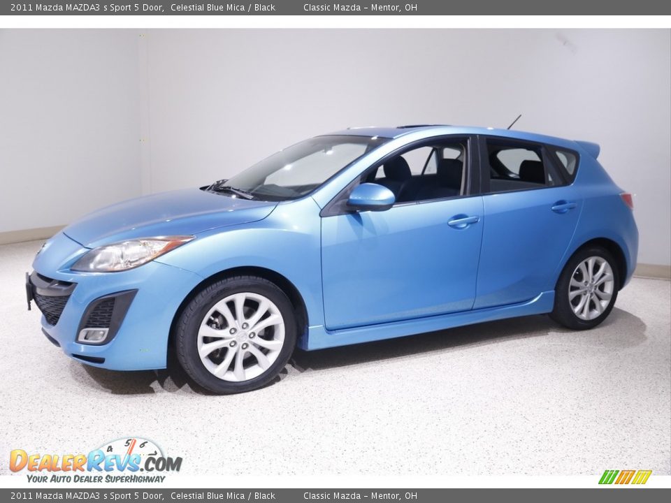 2011 Mazda MAZDA3 s Sport 5 Door Celestial Blue Mica / Black Photo #3