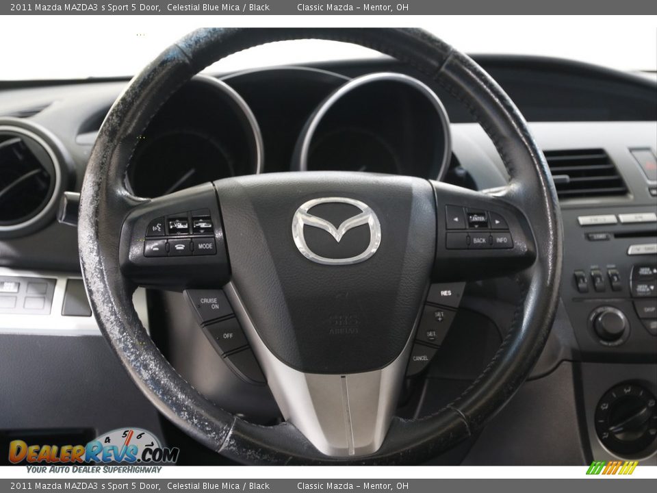 2011 Mazda MAZDA3 s Sport 5 Door Celestial Blue Mica / Black Photo #7