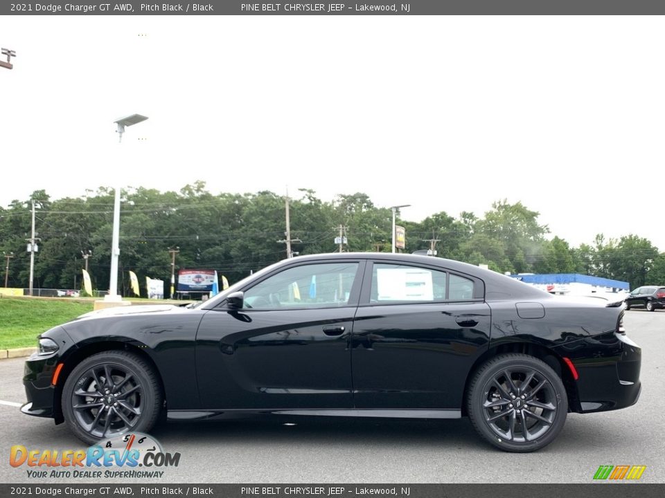 2021 Dodge Charger GT AWD Pitch Black / Black Photo #3