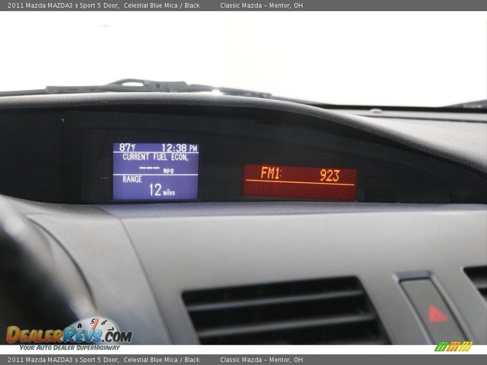 2011 Mazda MAZDA3 s Sport 5 Door Celestial Blue Mica / Black Photo #11