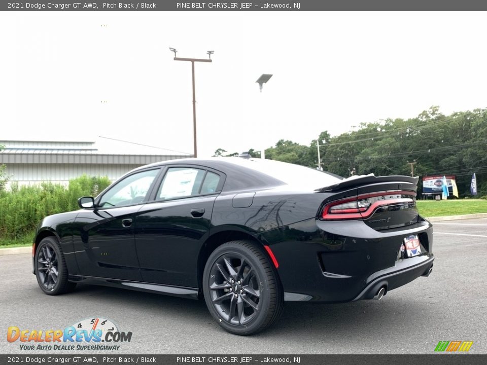 2021 Dodge Charger GT AWD Pitch Black / Black Photo #4