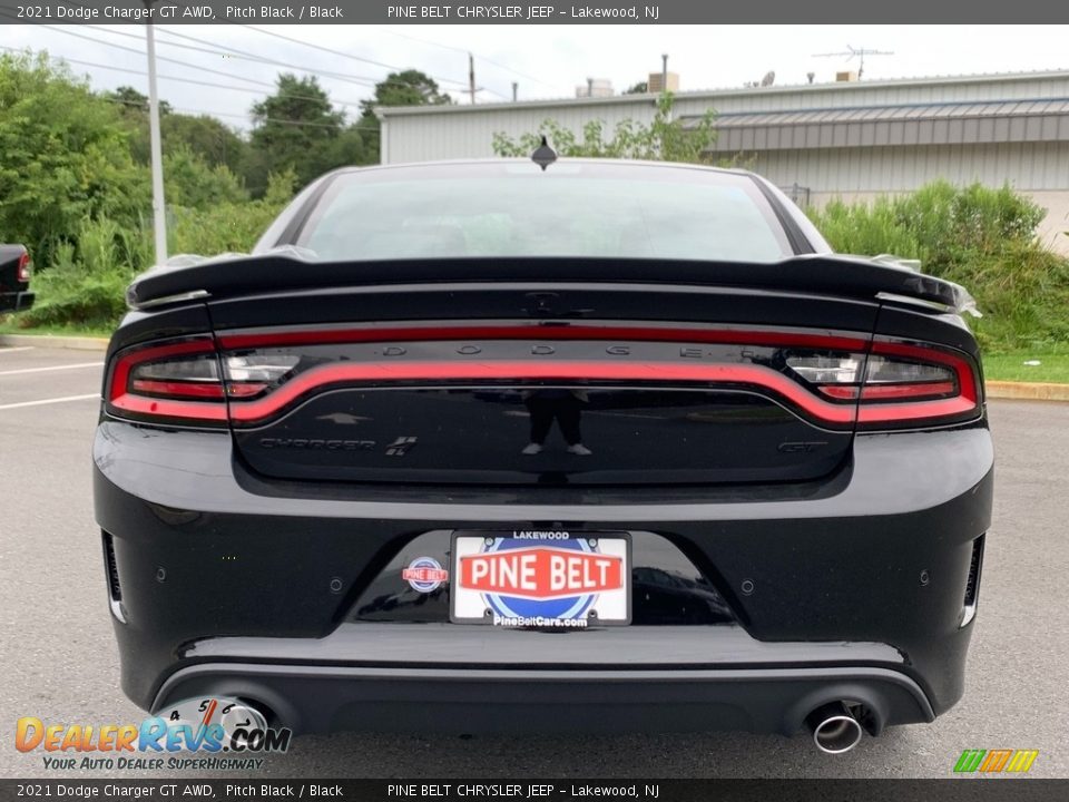2021 Dodge Charger GT AWD Pitch Black / Black Photo #5
