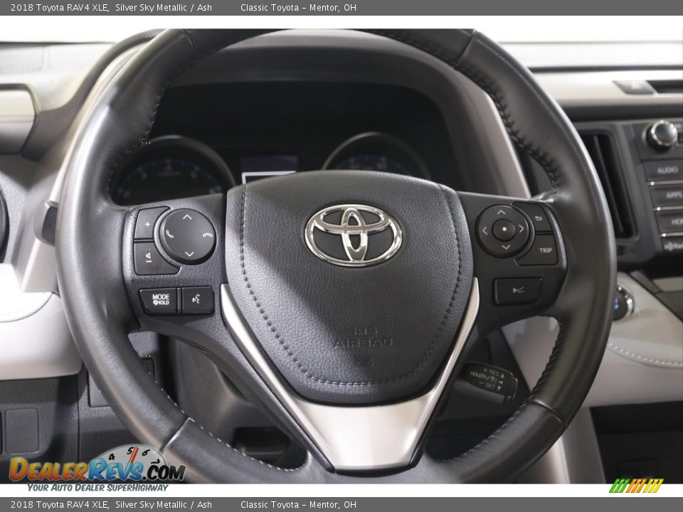 2018 Toyota RAV4 XLE Silver Sky Metallic / Ash Photo #7