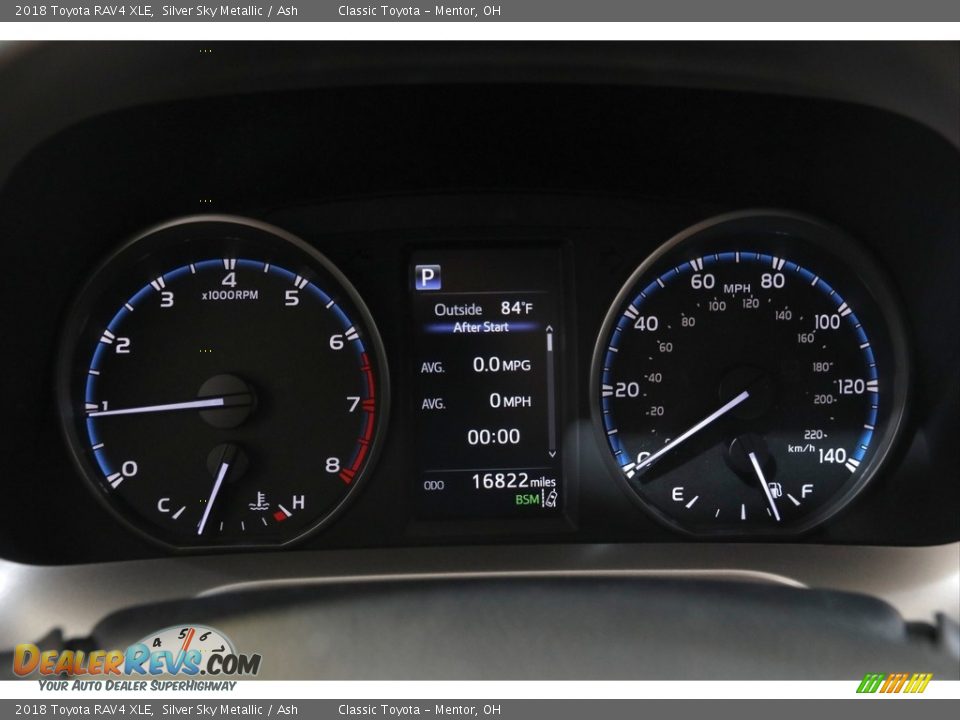 2018 Toyota RAV4 XLE Silver Sky Metallic / Ash Photo #8