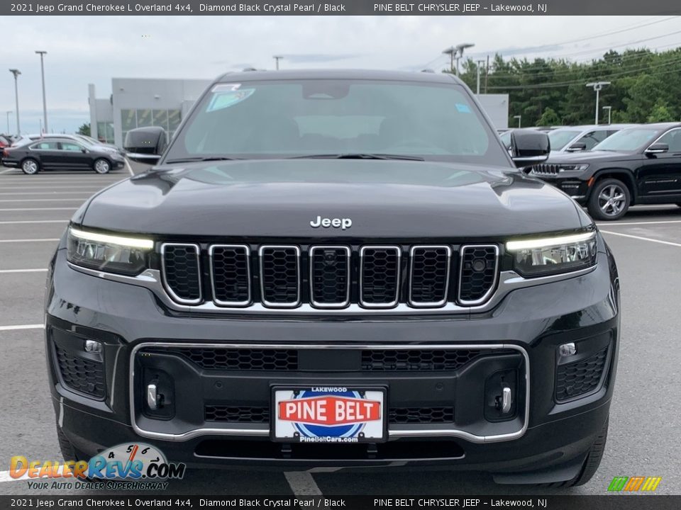 2021 Jeep Grand Cherokee L Overland 4x4 Diamond Black Crystal Pearl / Black Photo #2