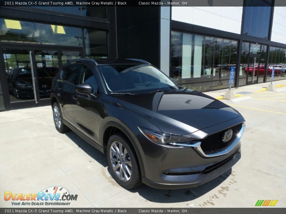 2021 Mazda CX-5 Grand Touring AWD Machine Gray Metallic / Black Photo #1