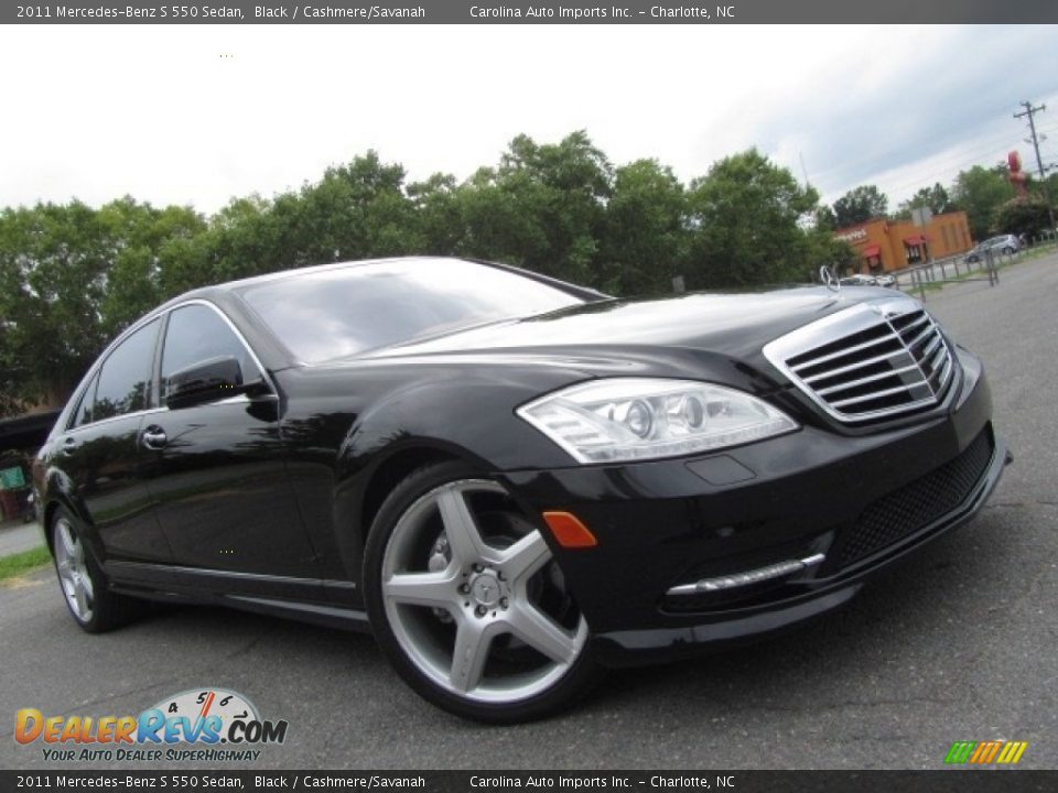 2011 Mercedes-Benz S 550 Sedan Black / Cashmere/Savanah Photo #1