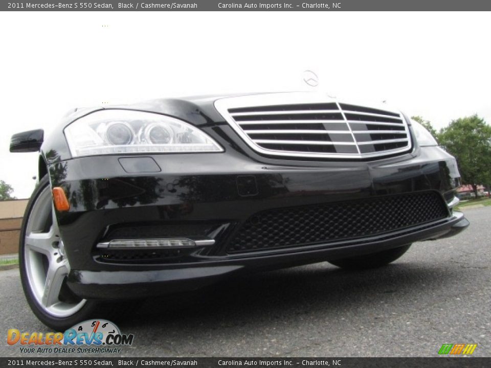 2011 Mercedes-Benz S 550 Sedan Black / Cashmere/Savanah Photo #2