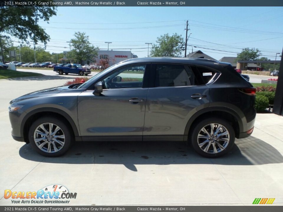 2021 Mazda CX-5 Grand Touring AWD Machine Gray Metallic / Black Photo #6