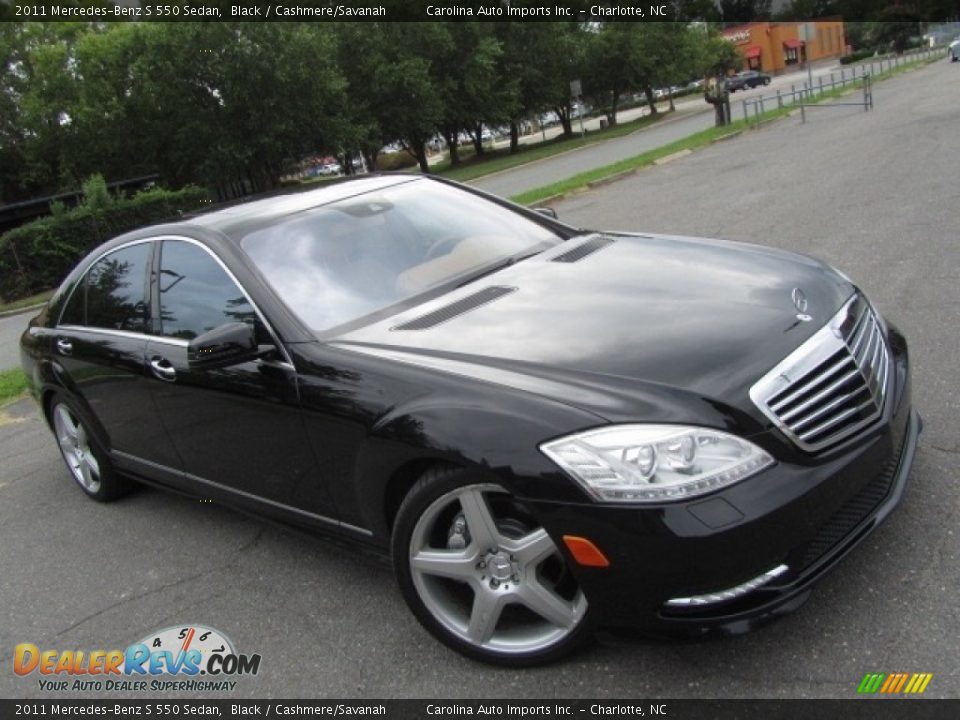 2011 Mercedes-Benz S 550 Sedan Black / Cashmere/Savanah Photo #3