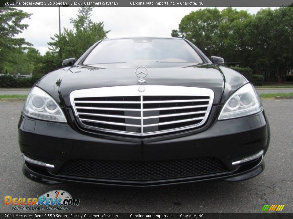 2011 Mercedes-Benz S 550 Sedan Black / Cashmere/Savanah Photo #4