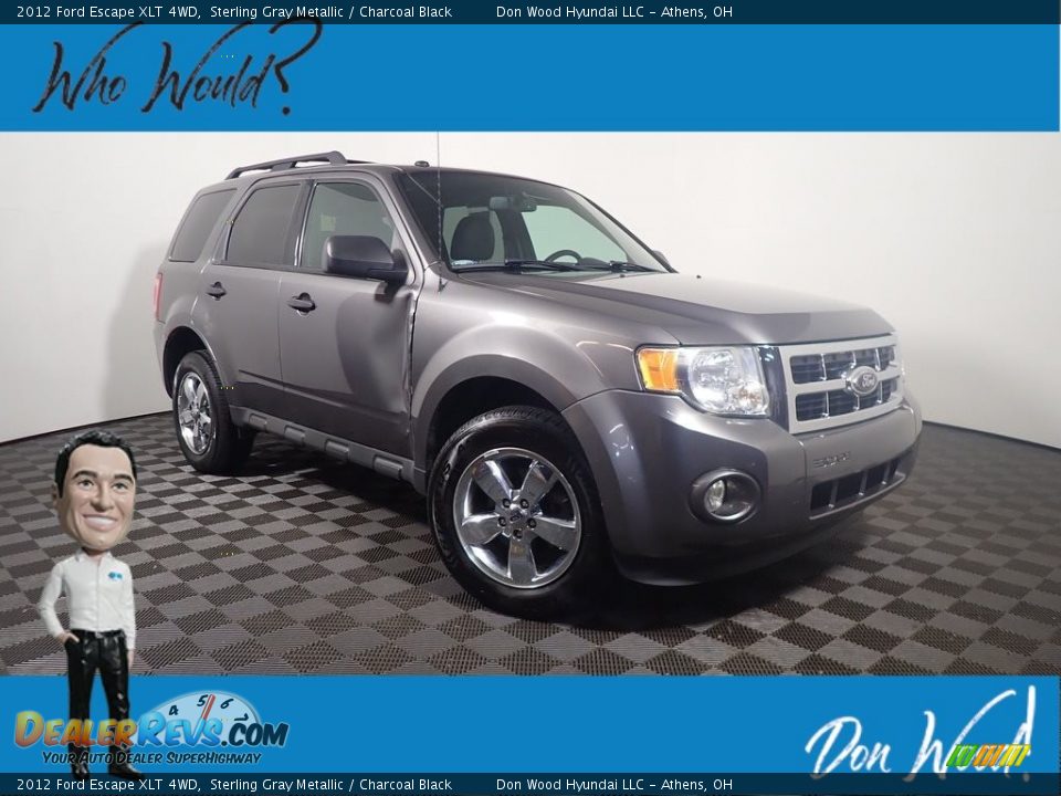 2012 Ford Escape XLT 4WD Sterling Gray Metallic / Charcoal Black Photo #1