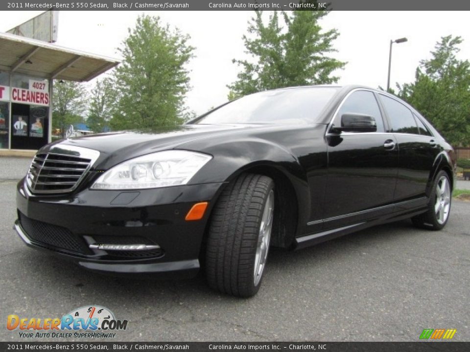 2011 Mercedes-Benz S 550 Sedan Black / Cashmere/Savanah Photo #6