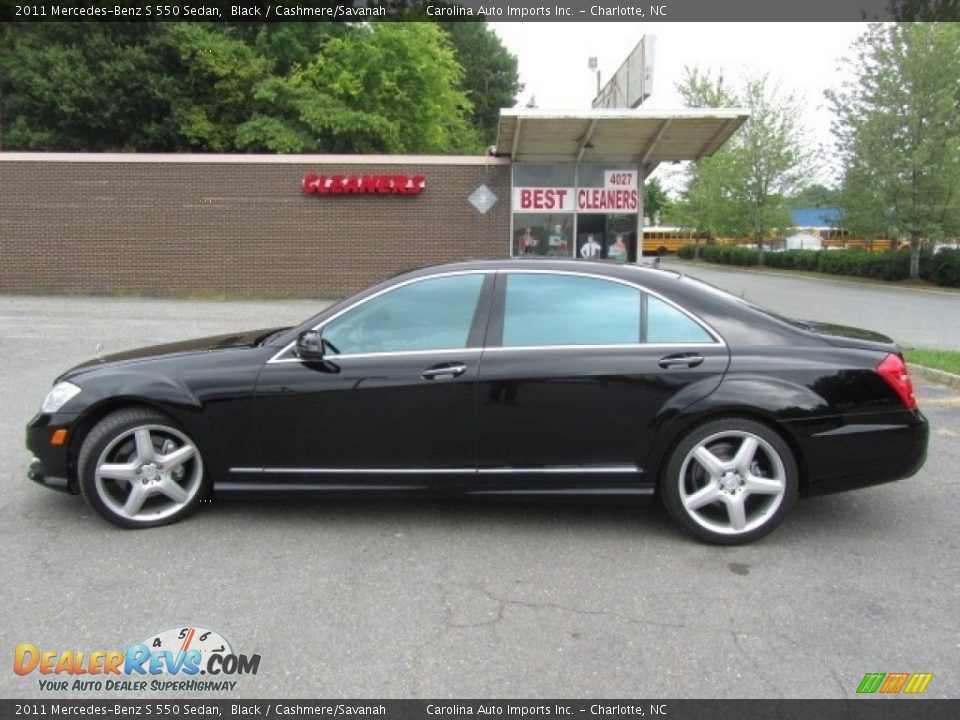 2011 Mercedes-Benz S 550 Sedan Black / Cashmere/Savanah Photo #7