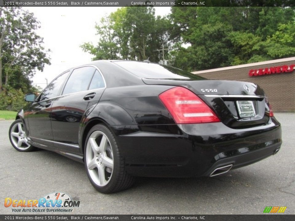 2011 Mercedes-Benz S 550 Sedan Black / Cashmere/Savanah Photo #8