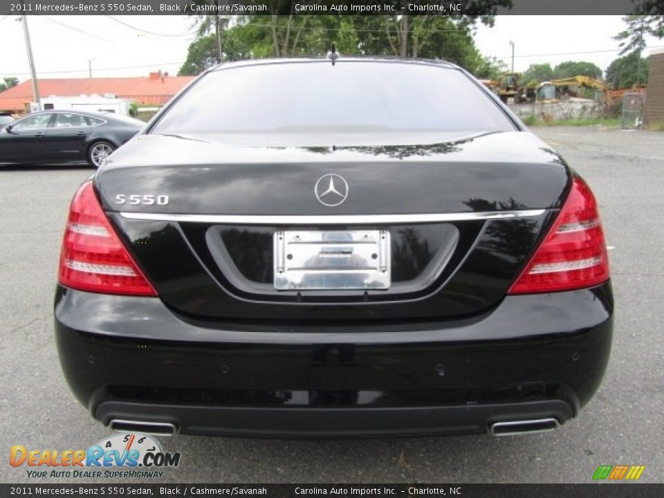 2011 Mercedes-Benz S 550 Sedan Black / Cashmere/Savanah Photo #9