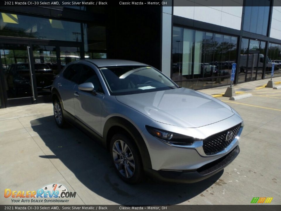 2021 Mazda CX-30 Select AWD Sonic Silver Metallic / Black Photo #1