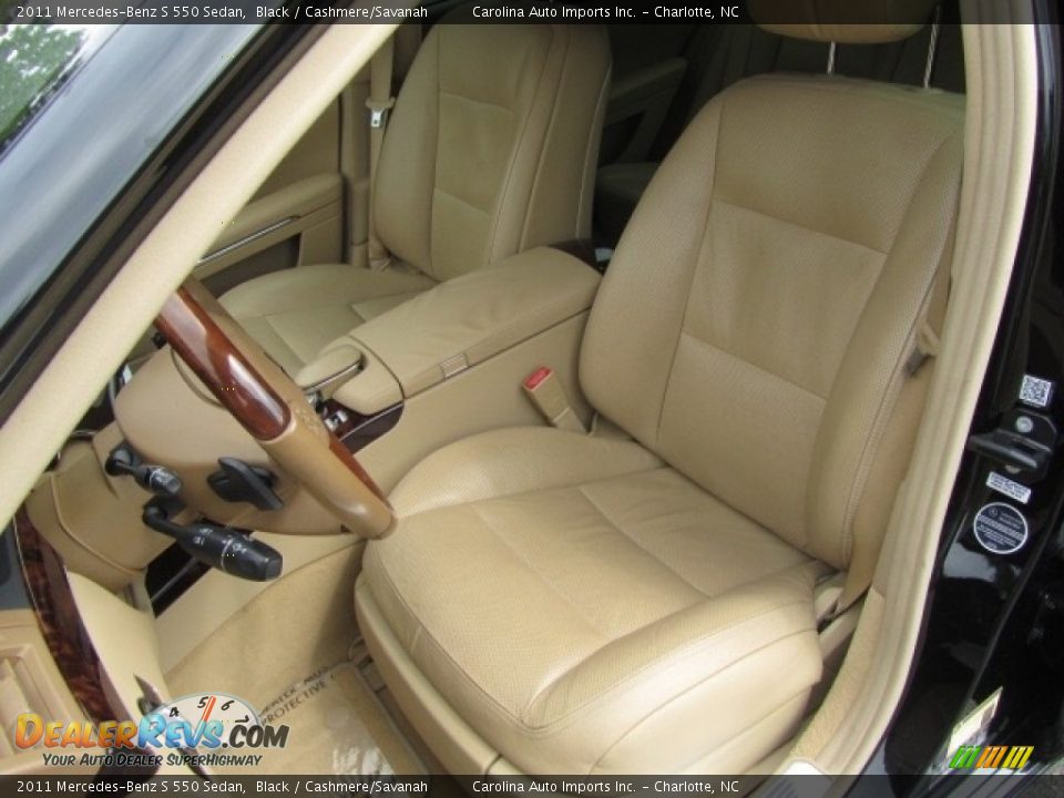 2011 Mercedes-Benz S 550 Sedan Black / Cashmere/Savanah Photo #18