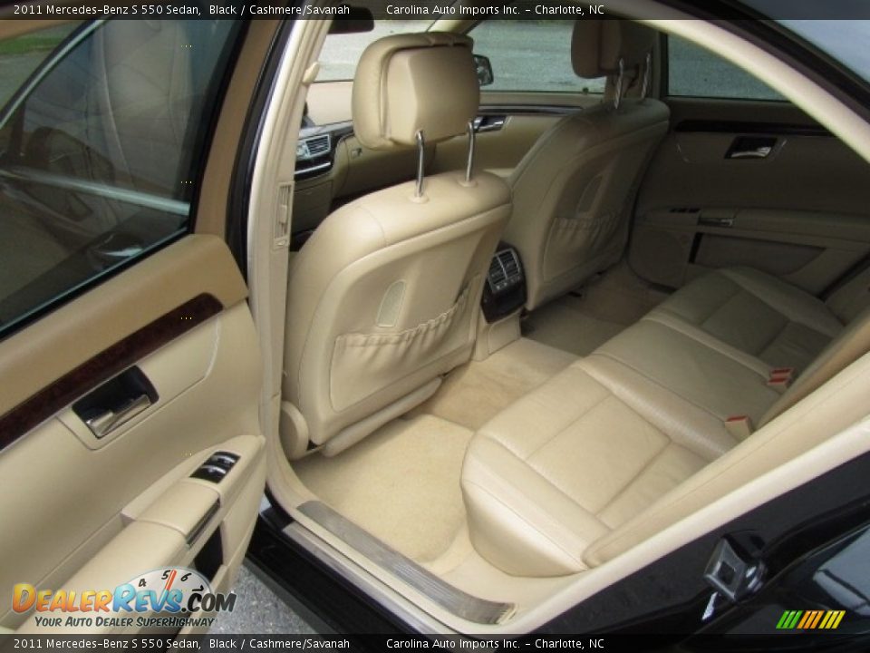 2011 Mercedes-Benz S 550 Sedan Black / Cashmere/Savanah Photo #19