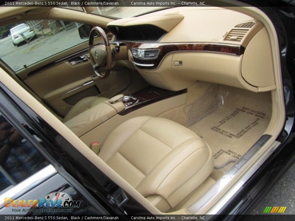 2011 Mercedes-Benz S 550 Sedan Black / Cashmere/Savanah Photo #21