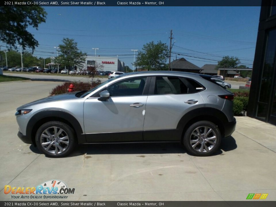 2021 Mazda CX-30 Select AWD Sonic Silver Metallic / Black Photo #6