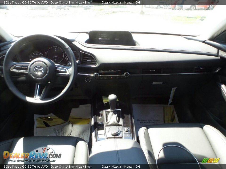2021 Mazda CX-30 Turbo AWD Deep Crystal Blue Mica / Black Photo #3