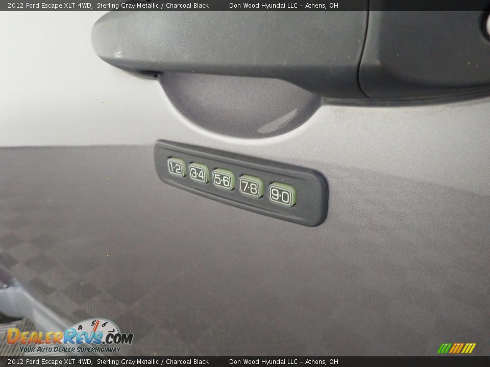 2012 Ford Escape XLT 4WD Sterling Gray Metallic / Charcoal Black Photo #20