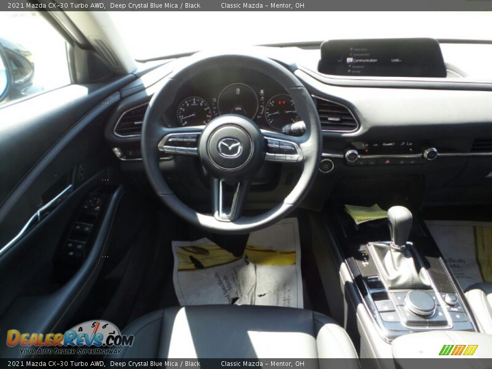 2021 Mazda CX-30 Turbo AWD Deep Crystal Blue Mica / Black Photo #4