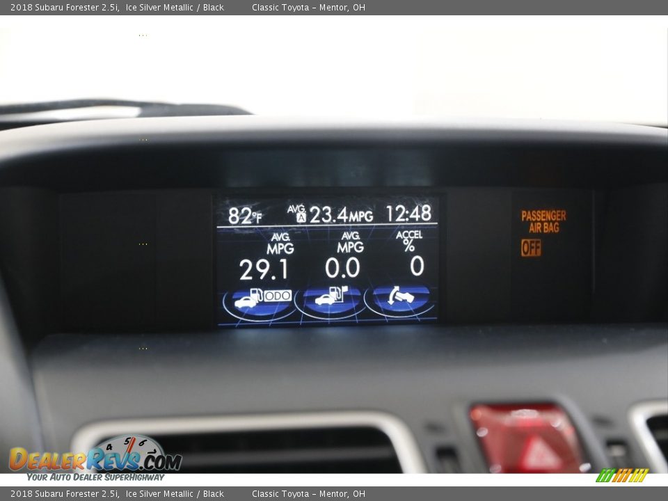 2018 Subaru Forester 2.5i Ice Silver Metallic / Black Photo #14