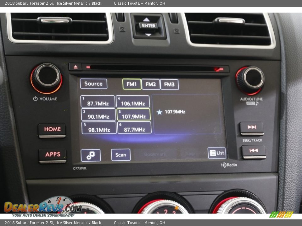 2018 Subaru Forester 2.5i Ice Silver Metallic / Black Photo #15