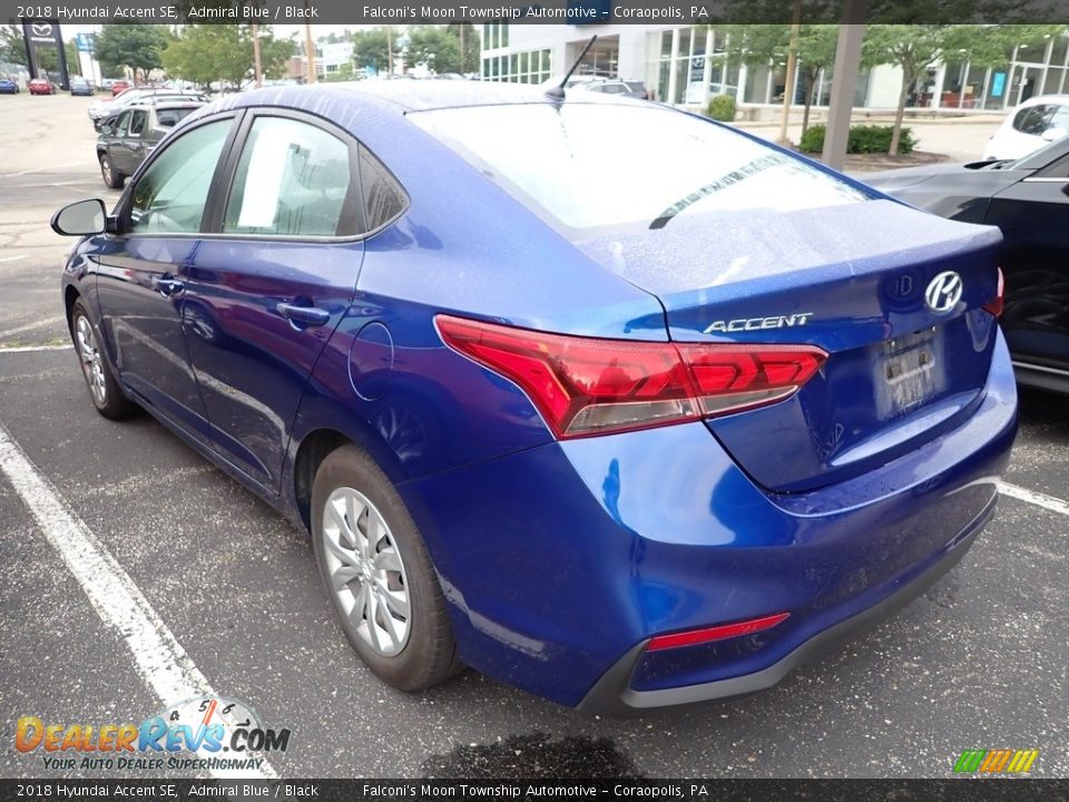 2018 Hyundai Accent SE Admiral Blue / Black Photo #2