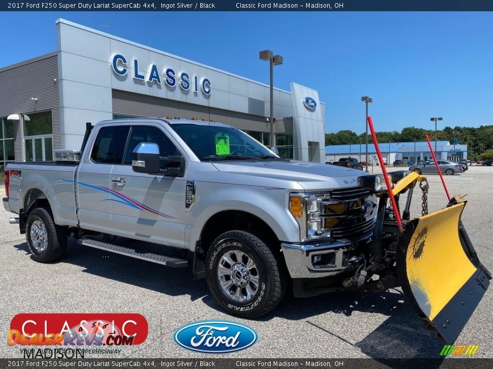 2017 Ford F250 Super Duty Lariat SuperCab 4x4 Ingot Silver / Black Photo #1