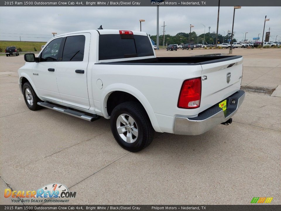 Bright White 2015 Ram 1500 Outdoorsman Crew Cab 4x4 Photo #5