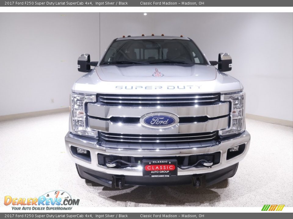 2017 Ford F250 Super Duty Lariat SuperCab 4x4 Ingot Silver / Black Photo #3