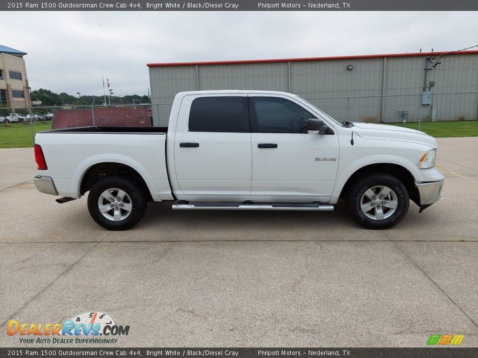 Bright White 2015 Ram 1500 Outdoorsman Crew Cab 4x4 Photo #7