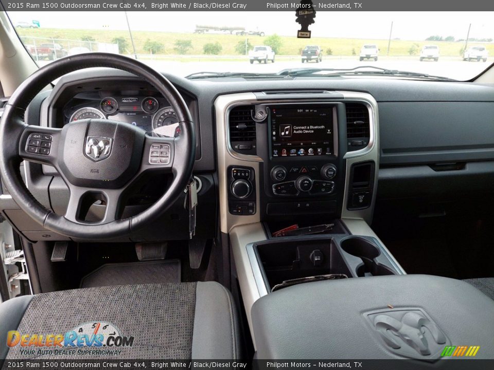 Dashboard of 2015 Ram 1500 Outdoorsman Crew Cab 4x4 Photo #10