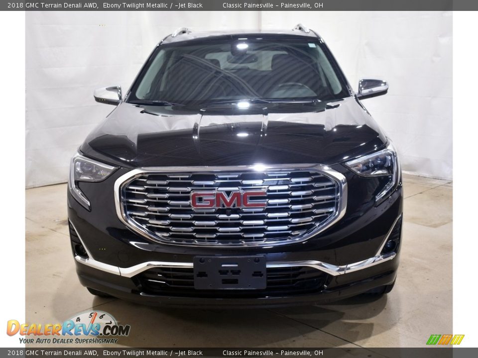 2018 GMC Terrain Denali AWD Ebony Twilight Metallic / ­Jet Black Photo #4