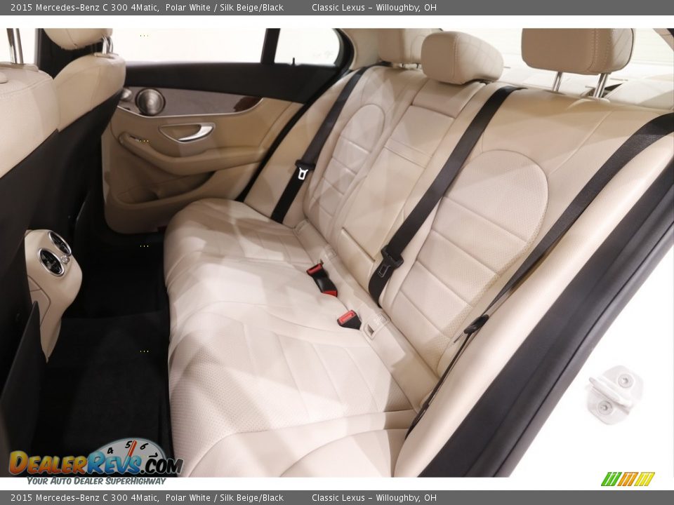 2015 Mercedes-Benz C 300 4Matic Polar White / Silk Beige/Black Photo #19