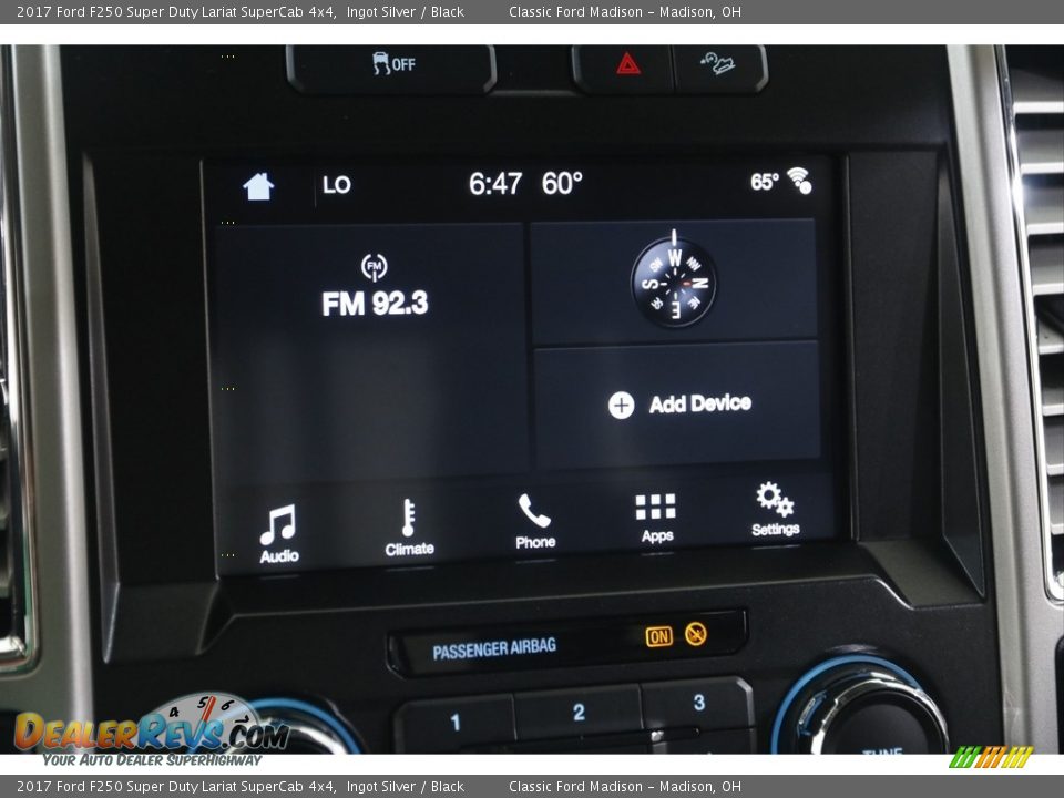 2017 Ford F250 Super Duty Lariat SuperCab 4x4 Ingot Silver / Black Photo #12