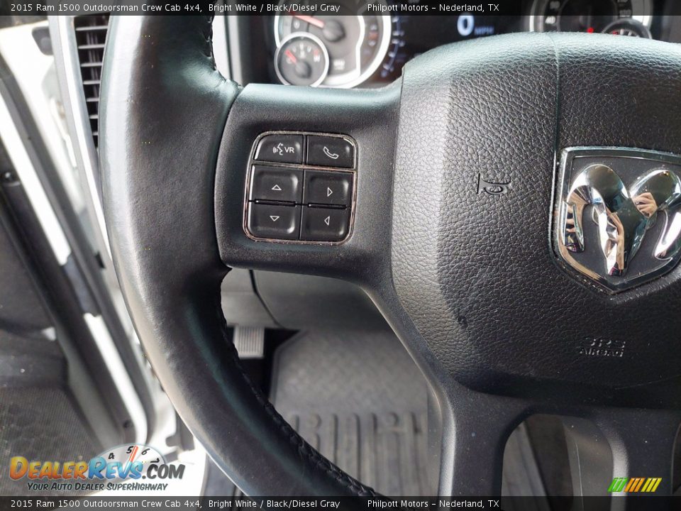 2015 Ram 1500 Outdoorsman Crew Cab 4x4 Steering Wheel Photo #15