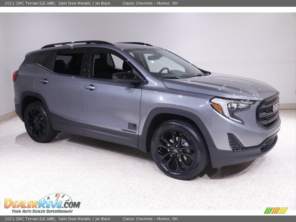 2021 GMC Terrain SLE AWD Satin Steel Metallic / Jet Black Photo #1