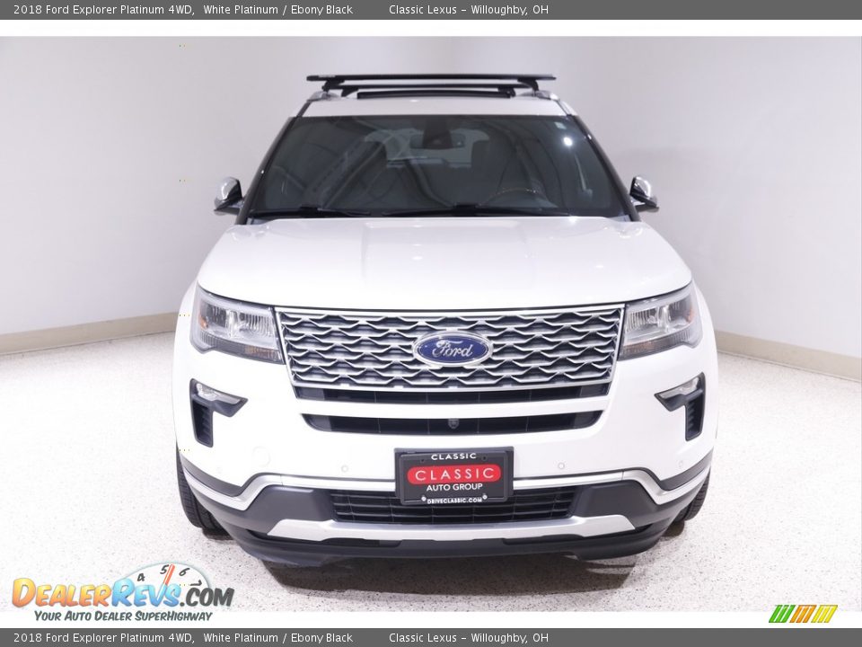 2018 Ford Explorer Platinum 4WD White Platinum / Ebony Black Photo #2